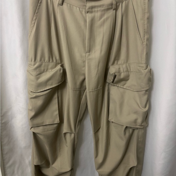 Women's Tan Boot Cut Cargo Pants - Picture 7 of 12
